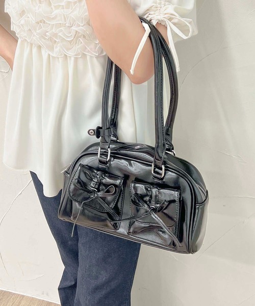 apres jour clair(アプレジュールクレア)の「【apres jour clair×ARIAZ】ポケットリボンショルダーバッグ(ハンドバッグ・レディース・シルバー/レッド/ブラック・FREE)」の6枚目の写真