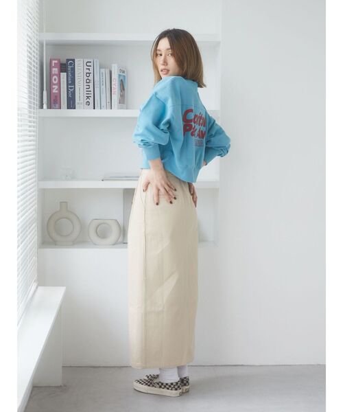 Ungrid（アングリッド）の「スリットタイトスカート（スカート・レディース・チャコールグレー/ベージュ・MEDIUM/SMALL）」の14枚目の写真