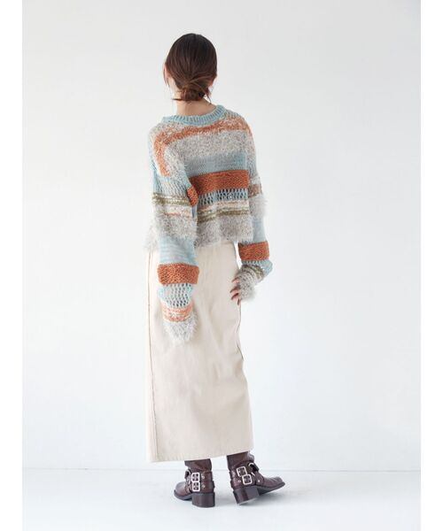 Ungrid（アングリッド）の「スリットタイトスカート（スカート・レディース・チャコールグレー/ベージュ・MEDIUM/SMALL）」の19枚目の写真