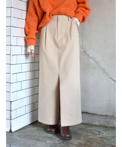 Ungrid（アングリッド）の「スリットタイトスカート（スカート・レディース・チャコールグレー/ベージュ・MEDIUM/SMALL）」の20枚目の写真