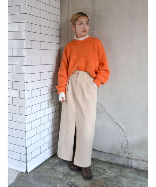 Ungrid（アングリッド）の「スリットタイトスカート（スカート・レディース・チャコールグレー/ベージュ・MEDIUM/SMALL）」の21枚目の写真