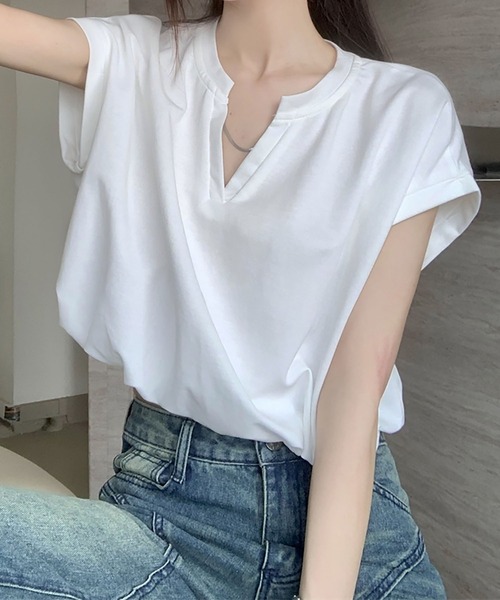 LYEON(リヨン)の「ショート丈バルーンスキッパートップス(その他トップス・レディース・ホワイト/ブラック・FREE)」の7枚目の写真