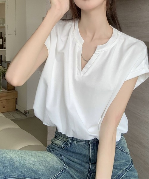 LYEON(リヨン)の「ショート丈バルーンスキッパートップス(その他トップス・レディース・ホワイト/ブラック・FREE)」の9枚目の写真