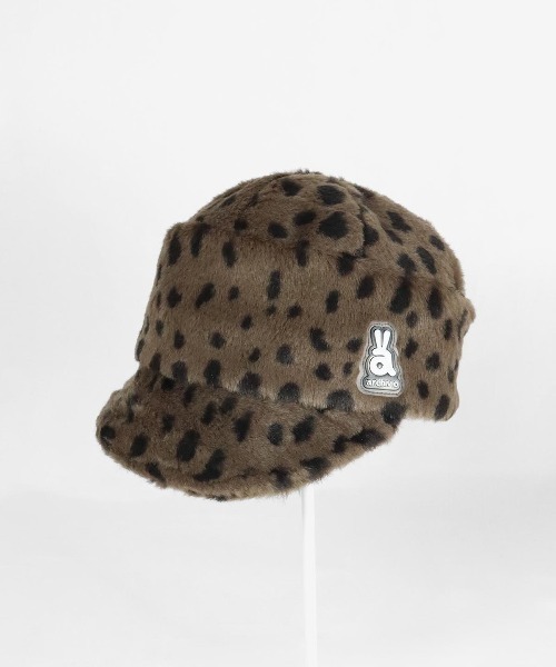 archivio ヒョウ柄 ファーキャップ　ダルメシアン柄　値下げ可能 セール】<LADIES>ダルメシアン柄ファーキャップ【2024年秋冬