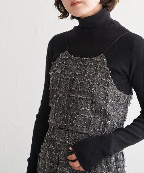 notch.(ノッチ)の「フリンジチェックキャミソール(キャミソール・レディース・ブラック/ブラウン・M)」の15枚目の写真