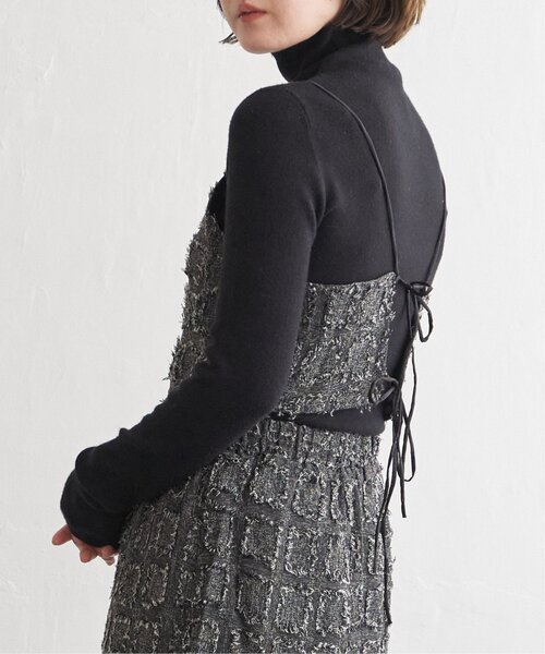 notch.(ノッチ)の「フリンジチェックキャミソール(キャミソール・レディース・ブラック/ブラウン・M)」の16枚目の写真