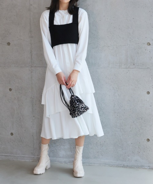 VIVIAN（ヴィヴィアン）の「スクエアトゥ厚底ストレッチショートブーツ（ブーツ・レディース・ブラック系その他2/ブラウン系その他5/ナチュラル/ブラック系その他3・SS/S/M/L/LL/XL）」の14枚目の写真