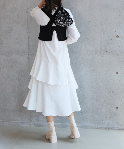 VIVIAN（ヴィヴィアン）の「スクエアトゥ厚底ストレッチショートブーツ（ブーツ・レディース・ブラック系その他2/ブラウン系その他5/ナチュラル/ブラック系その他3・SS/S/M/L/LL/XL）」の12枚目の写真