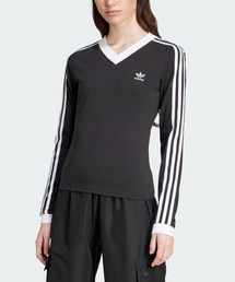 adidas（アディダス）の「Vネック 長袖シャツ / ロンT / アディダスオリジナルス adidas Originals（Tシャツ/カットソー）」