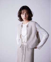 コットンカシミヤクルーネックTシャツ