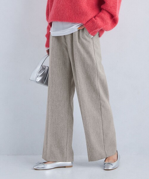 green label relaxing(グリーンレーベルリラクシング)の「冬のニーハイフレアパンツ(その他パンツ・レディース・グレー/ナチュラル/ピンク/ワインレッド/ダークグレー/オレンジ/ケリーグリーン・SHORT/34/36/38/40/TALL)」の16枚目の写真