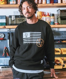 seventy seven（セブンティセブン）の「msw1514- middle onz sweat shirts (flag) スウェット（スウェット）」