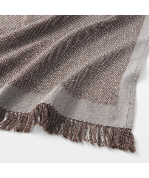 インド綿 マルチクロス／フリンジ ／約50×50cm（キッチンツール