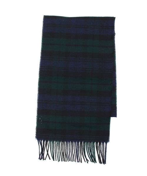 BEAMS BOY(ビームスボーイ)の「HIGHLAND TWEEDS / タータン スカーフ 15(マフラー・レディース・ホワイト/グレー/レッド/オレンジ/サックスブルー/ネイビー・ONE SIZE)」の1枚目の写真
