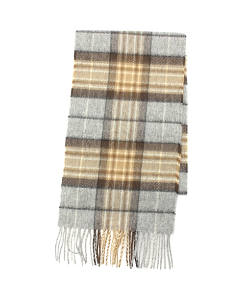 BEAMS BOY(ビームスボーイ)の「HIGHLAND TWEEDS / タータン スカーフ 15(マフラー・レディース・ホワイト/グレー/レッド/オレンジ/サックスブルー/ネイビー・ONE SIZE)」の3枚目の写真