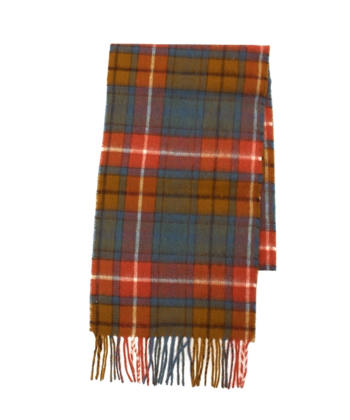 BEAMS BOY(ビームスボーイ)の「HIGHLAND TWEEDS / タータン スカーフ 15(マフラー・レディース・ホワイト/グレー/レッド/オレンジ/サックスブルー/ネイビー・ONE SIZE)」の6枚目の写真