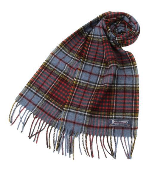 BEAMS BOY(ビームスボーイ)の「HIGHLAND TWEEDS / タータン スカーフ 15(マフラー・レディース・ホワイト/グレー/レッド/オレンジ/サックスブルー/ネイビー・ONE SIZE)」の8枚目の写真