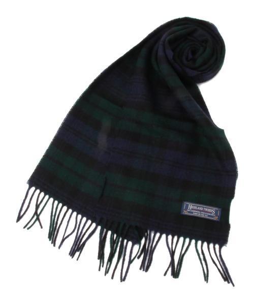 BEAMS BOY(ビームスボーイ)の「HIGHLAND TWEEDS / タータン スカーフ 15(マフラー・レディース・ホワイト/グレー/レッド/オレンジ/サックスブルー/ネイビー・ONE SIZE)」の9枚目の写真
