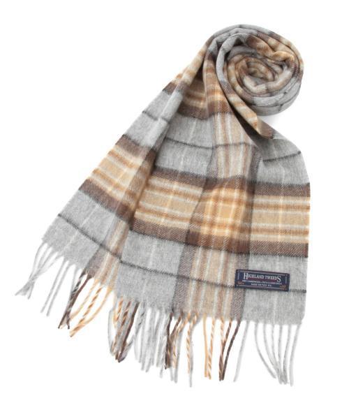 BEAMS BOY(ビームスボーイ)の「HIGHLAND TWEEDS / タータン スカーフ 15(マフラー・レディース・ホワイト/グレー/レッド/オレンジ/サックスブルー/ネイビー・ONE SIZE)」の20枚目の写真