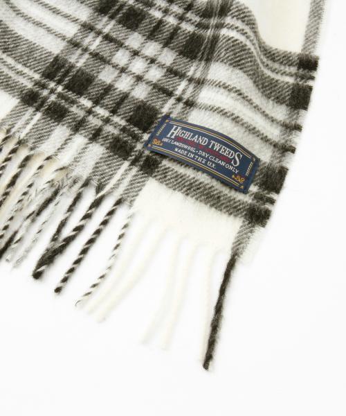 BEAMS BOY(ビームスボーイ)の「HIGHLAND TWEEDS / タータン スカーフ 15(マフラー・レディース・ホワイト/グレー/レッド/オレンジ/サックスブルー/ネイビー・ONE SIZE)」の21枚目の写真