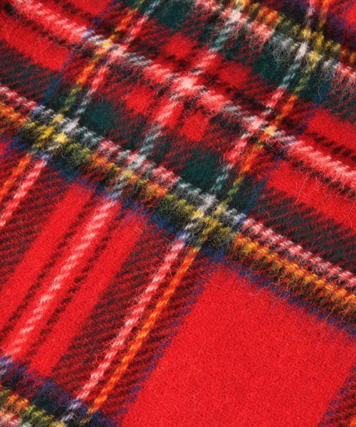 BEAMS BOY(ビームスボーイ)の「HIGHLAND TWEEDS / タータン スカーフ 15(マフラー・レディース・ホワイト/グレー/レッド/オレンジ/サックスブルー/ネイビー・ONE SIZE)」の14枚目の写真