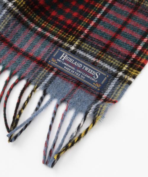 BEAMS BOY(ビームスボーイ)の「HIGHLAND TWEEDS / タータン スカーフ 15(マフラー・レディース・ホワイト/グレー/レッド/オレンジ/サックスブルー/ネイビー・ONE SIZE)」の17枚目の写真