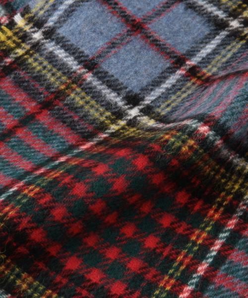 BEAMS BOY(ビームスボーイ)の「HIGHLAND TWEEDS / タータン スカーフ 15(マフラー・レディース・ホワイト/グレー/レッド/オレンジ/サックスブルー/ネイビー・ONE SIZE)」の18枚目の写真