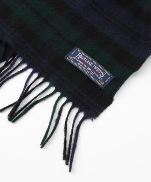 BEAMS BOY(ビームスボーイ)の「HIGHLAND TWEEDS / タータン スカーフ 15(マフラー・レディース・ホワイト/グレー/レッド/オレンジ/サックスブルー/ネイビー・ONE SIZE)」の19枚目の写真