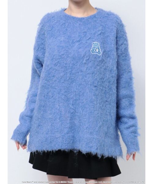 CALNAMUR（カルナムール）の「【Care Bearsコラボ】EMBLEM BRUSHED BIG KNIT/エンブレム ブラッシュド ビッグ ニット（ニット/セーター・レディース・アイボリー/ブルー/オレンジ/ピンク・FREE）」の8枚目の写真