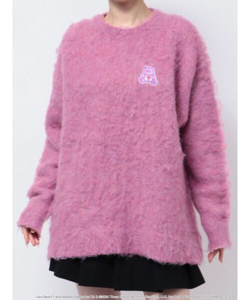 CALNAMUR（カルナムール）の「【Care Bearsコラボ】EMBLEM BRUSHED BIG KNIT/エンブレム ブラッシュド ビッグ ニット（ニット/セーター・レディース・アイボリー/ブルー/オレンジ/ピンク・FREE）」の9枚目の写真