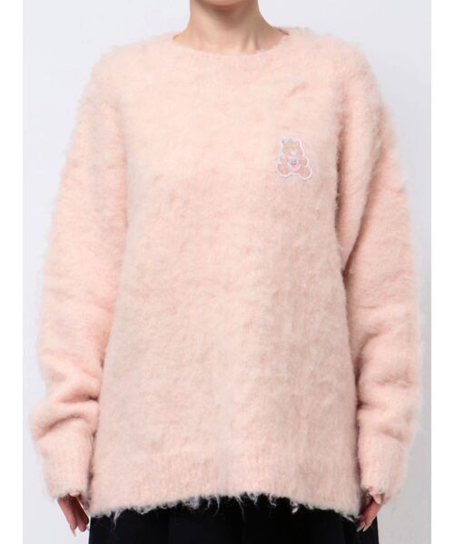 CALNAMUR（カルナムール）の「【Care Bearsコラボ】EMBLEM BRUSHED BIG KNIT/エンブレム ブラッシュド ビッグ ニット（ニット/セーター・レディース・アイボリー/ブルー/オレンジ/ピンク・FREE）」の10枚目の写真