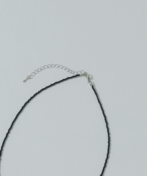 PAIRMANON COEUR（ペアマノンクール）の「【PAIRMANON COEUR】ビーズ リボンモチーフネックレス（ネックレス・キッズ・ブラック/グレー・FREE）」の10枚目の写真