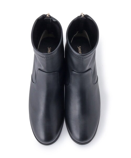 SHOO・LA・RUE（シューラルー）の「◆【22.5cm～25.0cm】柔らかく美しく足にフィット バックファスナー ストレッチブーツ（ブーツ・レディース・アイボリー/ブラック・45/35/50/25）」の8枚目の写真