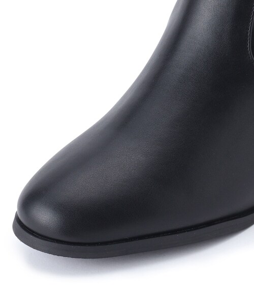 SHOO・LA・RUE（シューラルー）の「◆【22.5cm～25.0cm】柔らかく美しく足にフィット バックファスナー ストレッチブーツ（ブーツ・レディース・アイボリー/ブラック・45/35/50/25）」の10枚目の写真