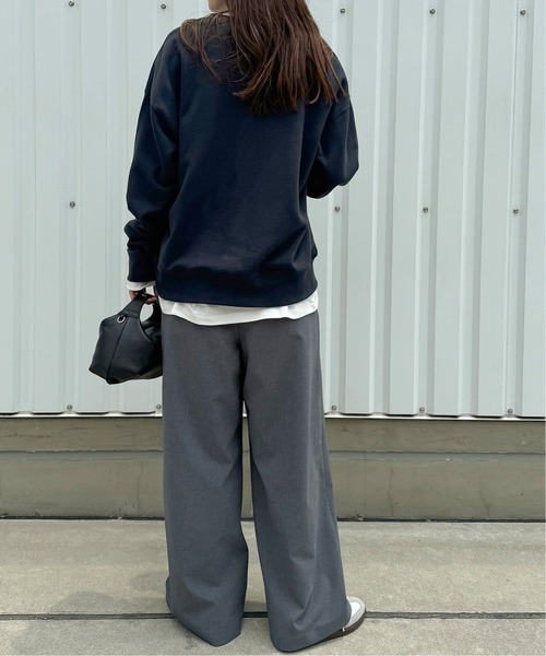 JOURNAL STANDARD relume(ジャーナルスタンダード レリューム)の「《追加/2枚セット》3WAY Tシャツレイヤードスウェット(スウェット・レディース・ネイビー/チャコールグレー・FREE)」の5枚目の写真