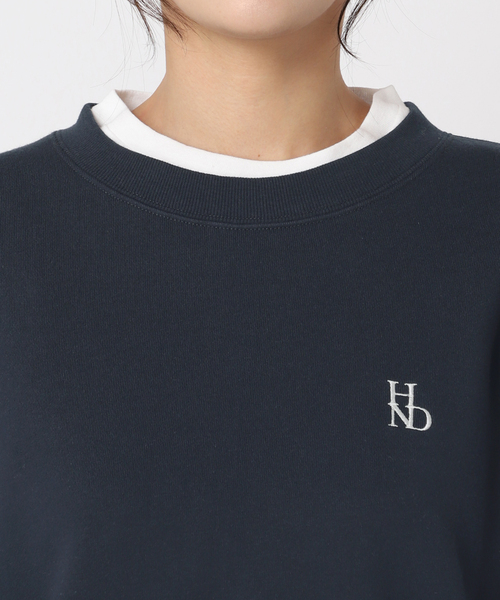 JOURNAL STANDARD relume(ジャーナルスタンダード レリューム)の「《追加/2枚セット》3WAY Tシャツレイヤードスウェット(スウェット・レディース・ネイビー/チャコールグレー・FREE)」の6枚目の写真