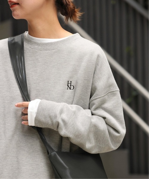 JOURNAL STANDARD relume(ジャーナルスタンダード レリューム)の「《追加/2枚セット》3WAY Tシャツレイヤードスウェット(スウェット・レディース・ネイビー/チャコールグレー・FREE)」の2枚目の写真
