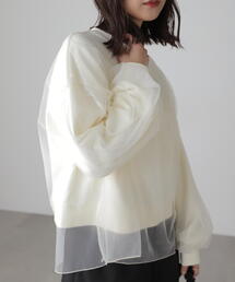 FREE'S MART | ◆チュールレイヤードスウェット(スウェット)