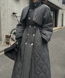 WILLFULLY（ウィルフリー）の「traverse quilting trench detail coat 