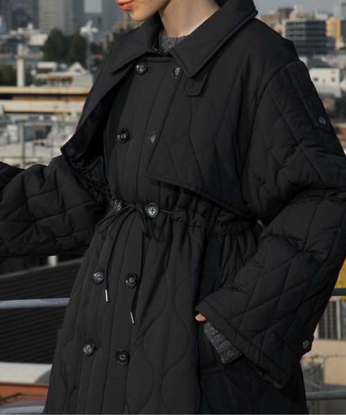 ジャケット・アウター willfully quilting trench detail coat セール】traverse quilting trench detail coat（その他アウター