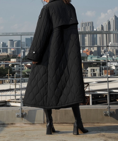 セール】traverse quilting trench detail coat（その他アウター