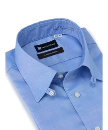 Perfect Suit FActory | 【ノンアイロン】長袖ワイシャツ　タブカラー【クラシコ】綿100％　無地　サックス(ビジネスシャツ)