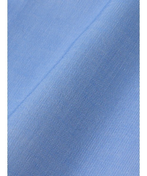 Perfect Suit FActory（パーフェクトスーツファクトリー）の「【ノンアイロン】長袖ワイシャツ　タブカラー【クラシコ】綿100％　無地　サックス（ビジネスシャツ・メンズ・ブルー・首回り41cm-裄丈84cm/首回り39cm-裄丈82cm）」の4枚目の写真