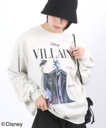 Disney Villains(ディズニーヴィランズ)キャラクタープリントスウェットトレーナー メンズ レディース ユニセックス
