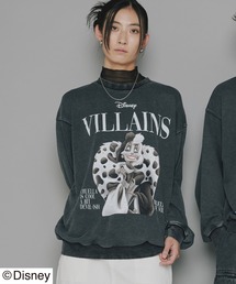 Disney Villains（ディズニーヴィランズ）キャラクタープリントスウェットトレーナー メンズ レディース ユニセックス