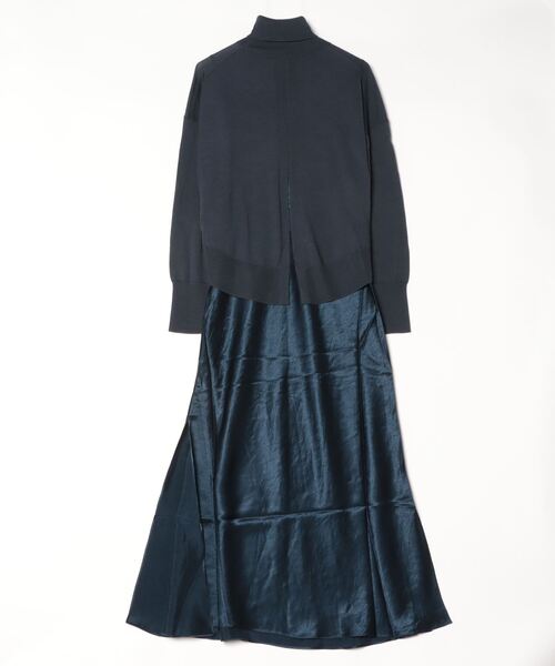 ALLSAINTS(オールセインツ)の「NEO 2-IN 1 SLIM FIT MIDI SLIP DRESS | NEO 2-IN 1 スリム フィット ミディ スリップ ドレス・ワンピース(ワンピース・レディース・ブルー系その他・S/XS/M/L)」の13枚目の写真