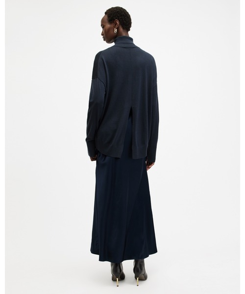 ALLSAINTS(オールセインツ)の「NEO 2-IN 1 SLIM FIT MIDI SLIP DRESS | NEO 2-IN 1 スリム フィット ミディ スリップ ドレス・ワンピース(ワンピース・レディース・ブルー系その他・S/XS/M/L)」の12枚目の写真