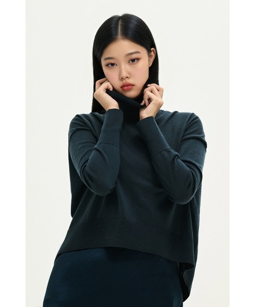 ALLSAINTS(オールセインツ)の「NEO 2-IN 1 SLIM FIT MIDI SLIP DRESS | NEO 2-IN 1 スリム フィット ミディ スリップ ドレス・ワンピース(ワンピース・レディース・ブルー系その他・S/XS/M/L)」の6枚目の写真
