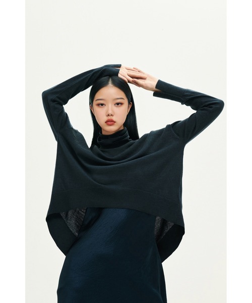 ALLSAINTS(オールセインツ)の「NEO 2-IN 1 SLIM FIT MIDI SLIP DRESS | NEO 2-IN 1 スリム フィット ミディ スリップ ドレス・ワンピース(ワンピース・レディース・ブルー系その他・S/XS/M/L)」の7枚目の写真