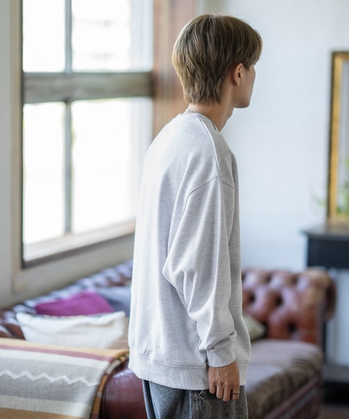 SIDEWAY STANCE（サイドウェイスタンス）の「【SIDEWAY STANCE】刺しゅう ワンポイント スウェットトレーナー（スウェット・メンズ・ネイビー系/グレー系/ブラック/ブラック系/ネイビー/ブラック系1/ネイビー系1/ライトグレー系1/ライトグレー・SMALL/MEDIUM/LARGE/X-LARGE）」の13枚目の写真